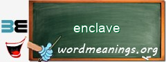 WordMeaning blackboard for enclave